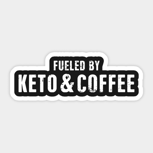 Fueled By Keto & Coffee Sticker by MeatMan